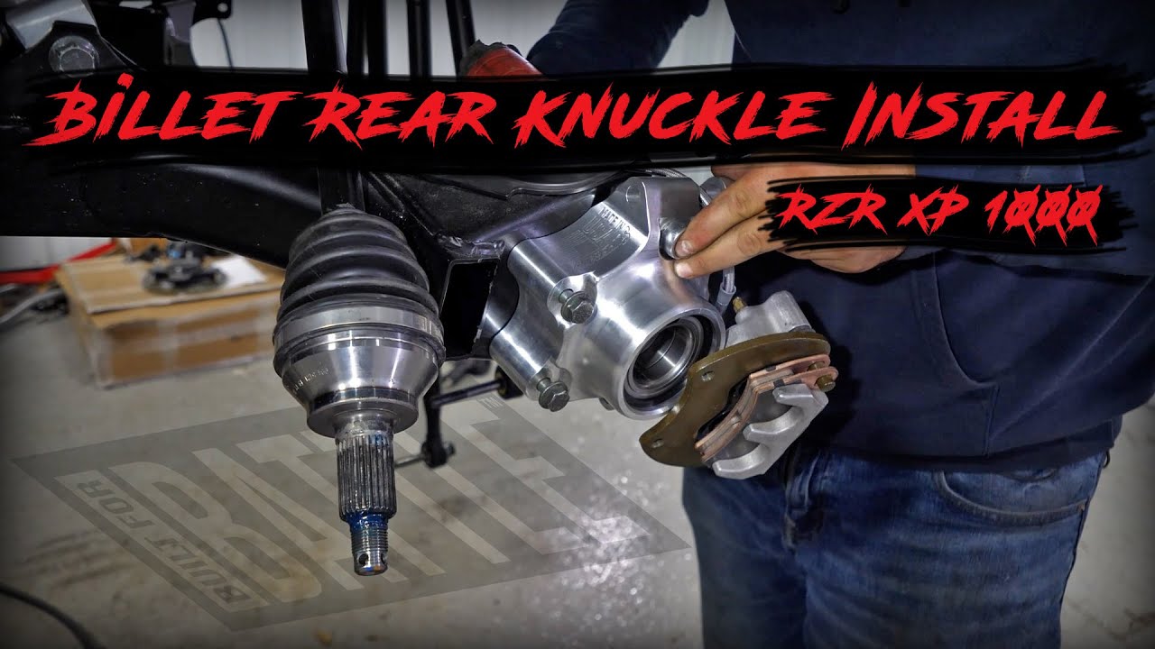 SuperATV Billet Rear Knuckle Install on Polaris RZR XP 1000 YouTube
