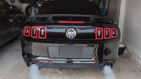 Borla Over Axle Pipes Before and After 2014 Mustang GT
