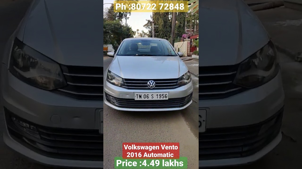 Volkswagen Vento TDi automatic 2016 model price :4.49 lakhs 