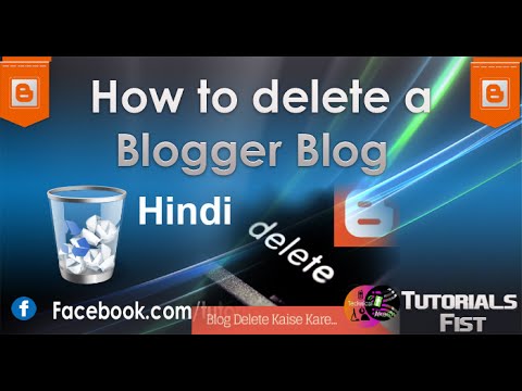how to delete or deactive a blogger account permanently explained in [Hindi - हिन्दी] bengali in platforms