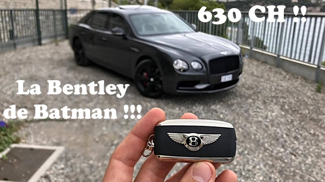 Je vous présente la Bentley de Batman ! 630 chevaux sous le capot !