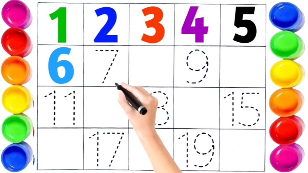 Numbers. Two Three Four learning numbers,toddler learning video,one two three four,counting ...