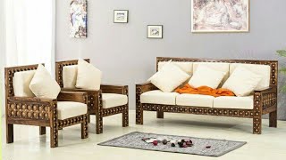 আধুনিক কাঠের সোফার ডিজাইন ছবি॥Best simple wooden sofa set designs for better ideas