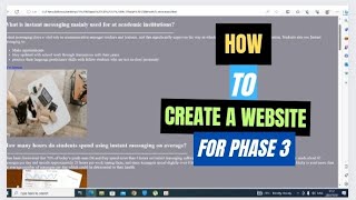 Grade 12 CAT Phase 3 Website Demonstration (Tips & Tricks)