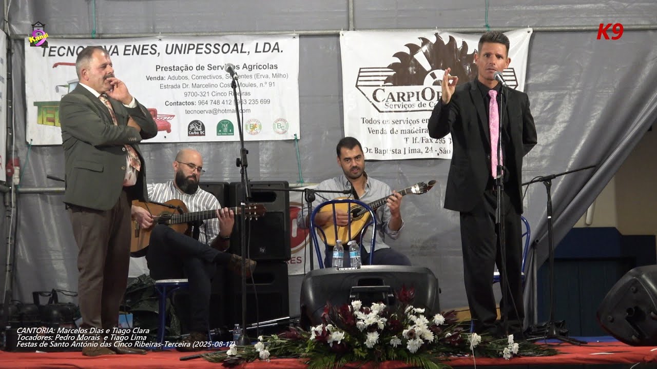 Cantoria:  Marcelo Dias e Tiago Clara nas Festas de Santo António das Cinco Ribeiras(2025-08-17)
