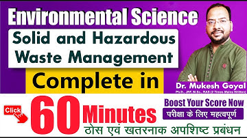 Complete Waste Management II NTA NET JRF Evs II By Dr. Mukesh Goyal