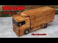 how to make an RC Scania Batik truck from wood.