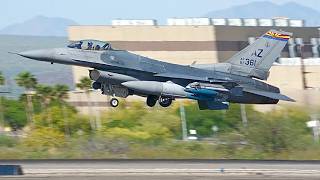 Morning F-16 Viper Launches from Tucson Airport | 162nd Wing in Action!
