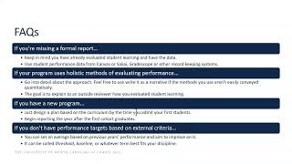 FAQs for Assessment Planning and Reporting