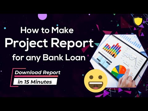 Easily Make Project Report for Loan | Mudra, PMEGP, MSME, CC limit | Download Free Sample Report