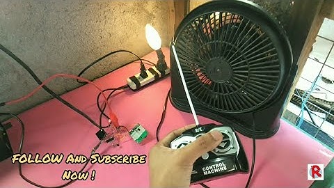 Wireless Remote Controlled Switch CD4017