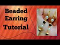Earring | beaded earrings | simple earring| earring tutorial | trending earring #youtube #subscribe