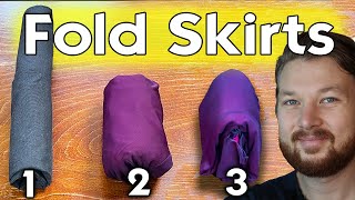 3 Clever Ways to Fold Skirts (and Save Space)