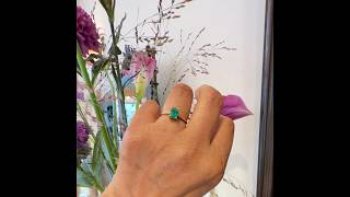 Emerald 14k Solitaire Ring 18580-9572