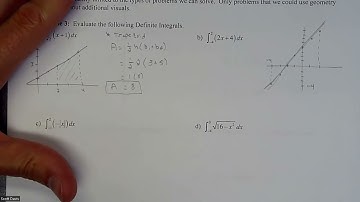 Calc 1 - Definite Integral – Finding Area Under Curve Using Geometry Part 1
