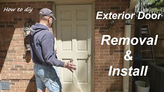 How to Remove & Install a Prehung Exterior Door