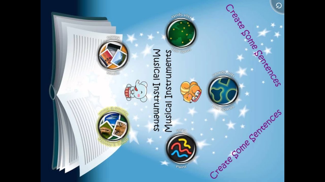 demolition derby SMART Table Activity - Create Some Sentences - Musical Instruments