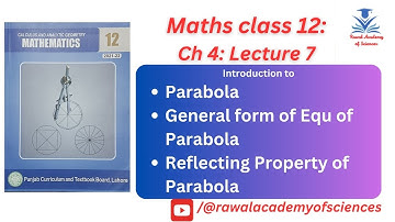 Introduction to concepts for Ex 6.4 Conic Sections |F.Sc 12th class maths ||Punjab and Federal Board