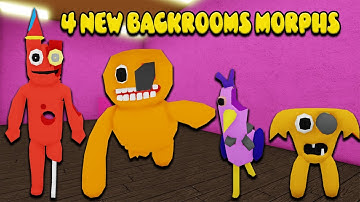 UPDATE - How To Get ALL 4 NEW MORPHS in Backrooms Morphs - ROBLOX