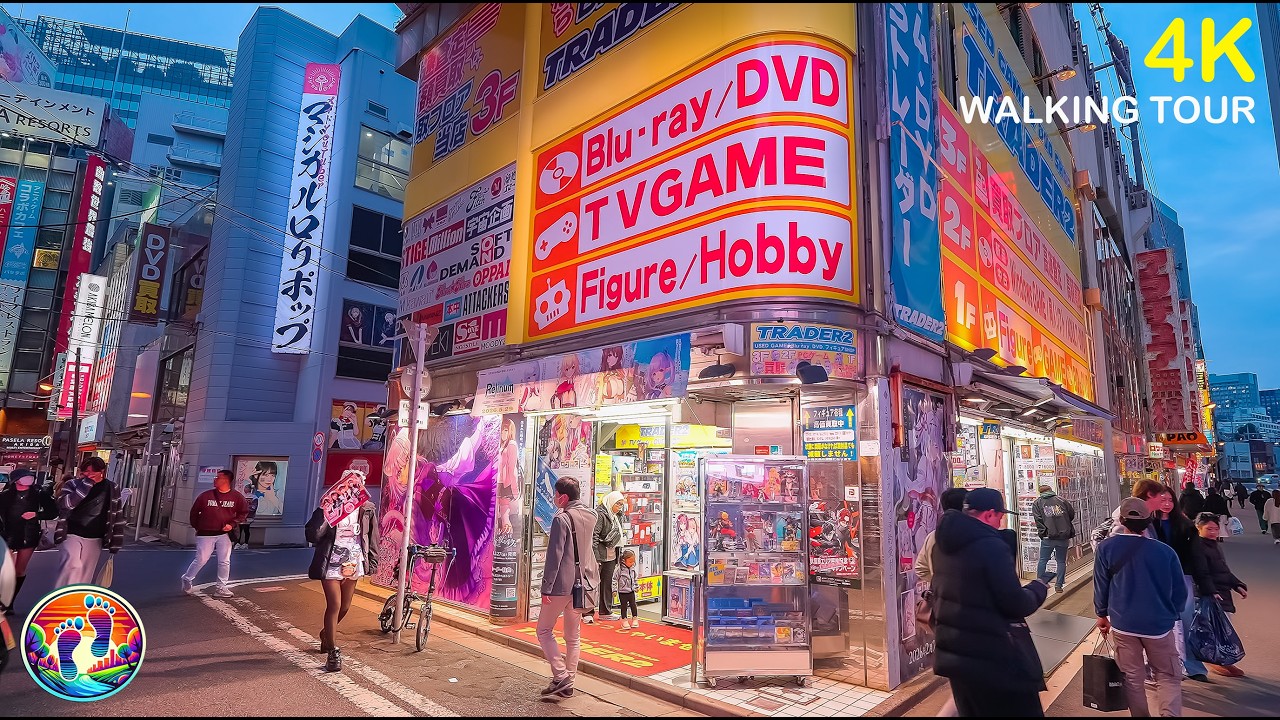 Tokyo Akihabara Evening Walk 秋葉原 | Electric Town Night Walking Tour • 4K ASMR