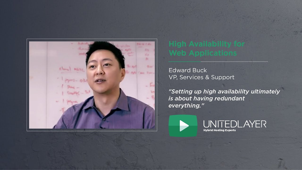 High Availability for Web Applications - YouTube
