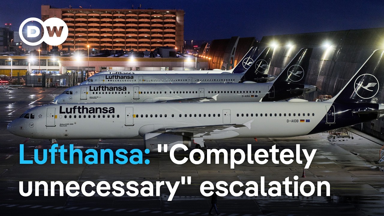 Lufthansa strike grounds hundreds of flights in Germany | DW News