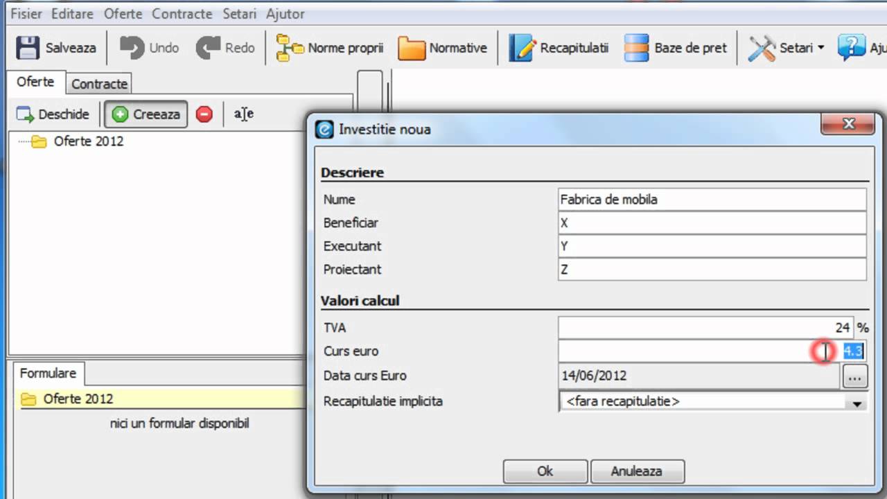 eDevize - Tutorial 2.1 - Crearea structurii unei investitii - YouTube
