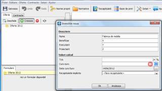 eDevize - Tutorial 2.1 - Crearea structurii unei investitii