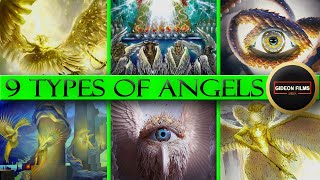 9 Types of Angels Seraphim, Cherubim, Thrones, Dominions, Virtues Powers Principalities Archangels