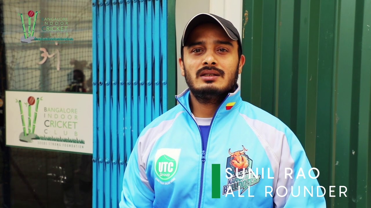 SUNIL RAO|B. K. SUMITRA SON |KARNATAKABULLDOZERS|BICC INDOOR PRACTICE ...