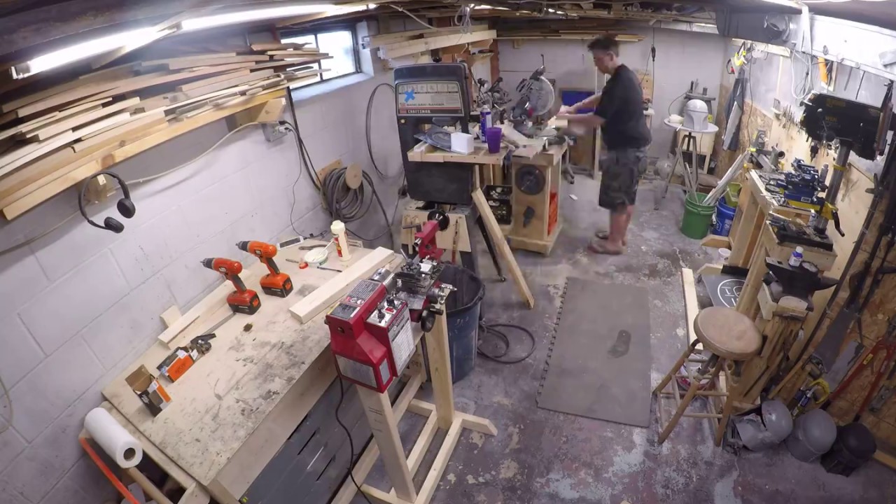 Making a mini lathe stand