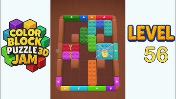 Color Block Puzzle 3D Jam Level 56 Walkthrough Solution
