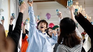 窪田正孝、パーティーでノリノリ！ 「サッポロ ホワイトベルグ」新CMが公開