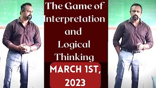 The Game of Interpretation and Logical Thinking | Soft Skills Training | Manikandan Sundaresan screenshot 4