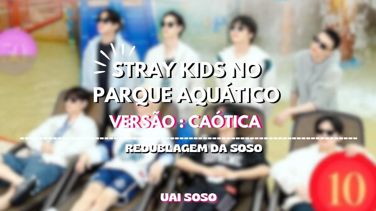 STRAY KIDS NO PARQUE AQUÁTICO | VERSÃO CAÓTICA ~ REDUBLAGEM DA SOSO