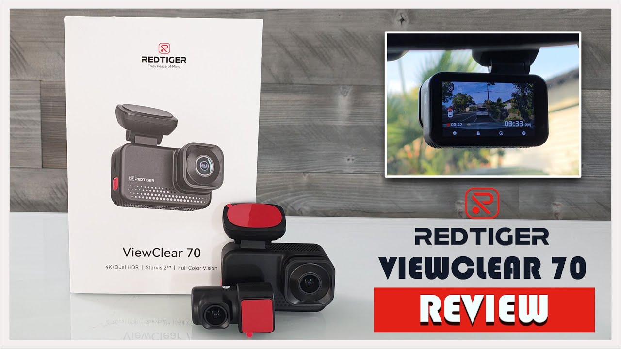 REDTIGER ViewClear 70 4K Dual HDR Dash Cam Unboxing & Review