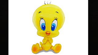 How to Draw Tweety - easy and step by step. screenshot 2