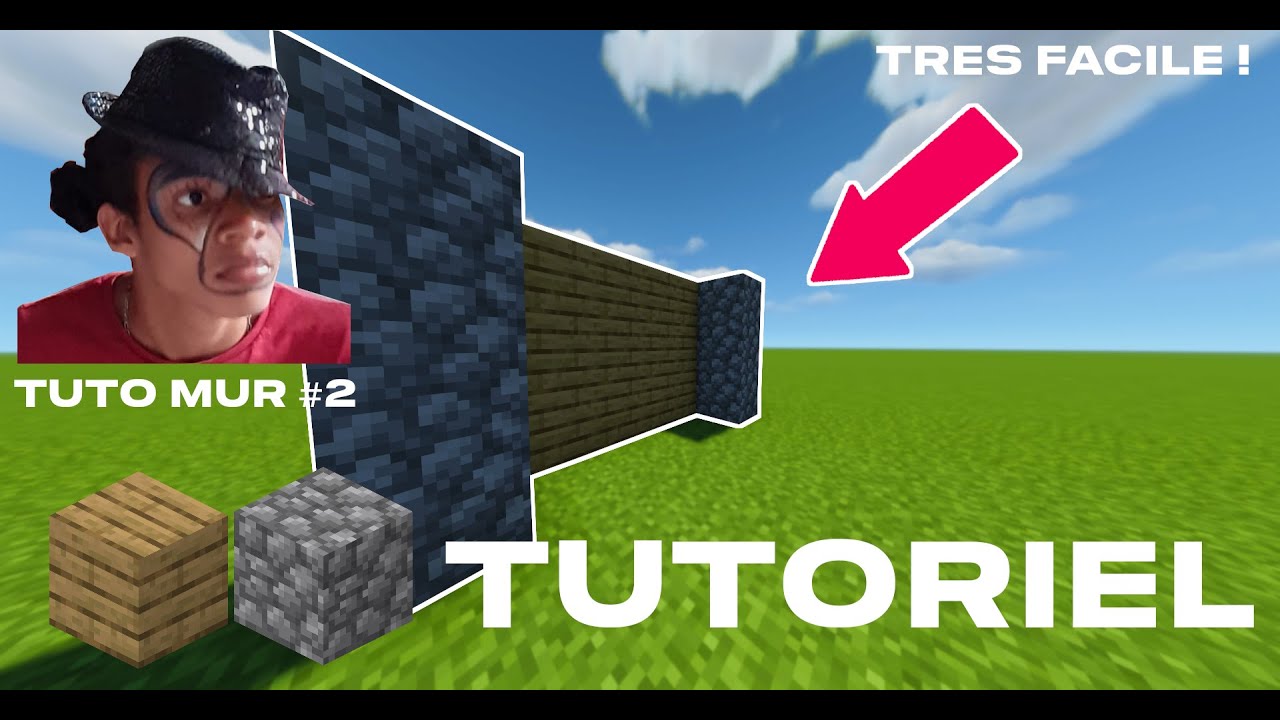 TUTO MINECRAFT | COMMENT CONSTRUIRE UN MUR EN BOIS DE CHÊNE AVEC DES