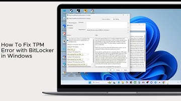 How To Fix TPM Error with BitLocker in Windows