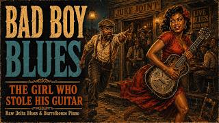 BAD BOY BLUES | The Girl Who Stole His Guitar | Raw Delta Blues & Barrelhouse Piano