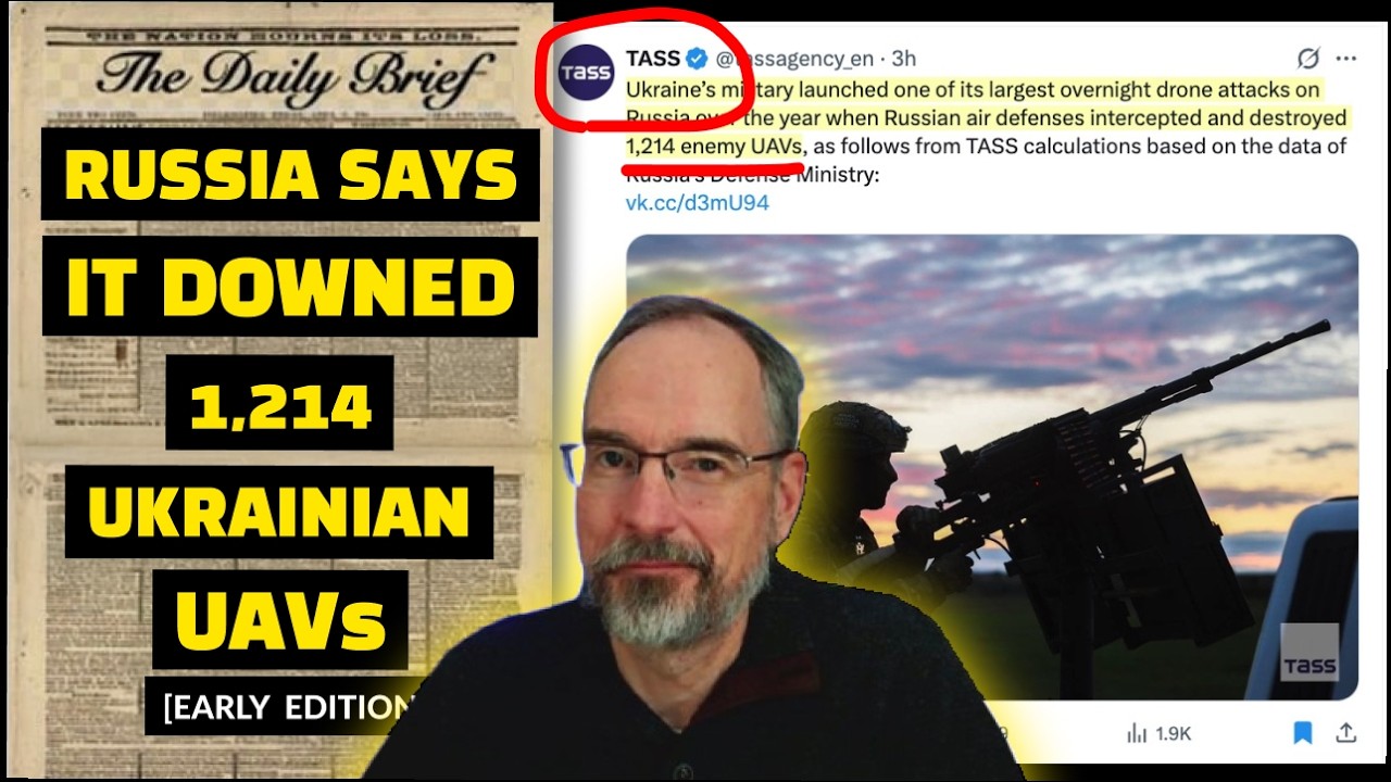 ⁣One of Largest Reported Ukrainian Drone Raids of the War