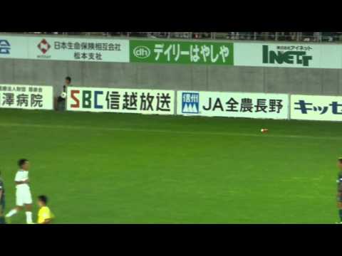J2第32節 松本山雅 VS ガイナーレ鳥取 船山FK!!どよめくスタジアム