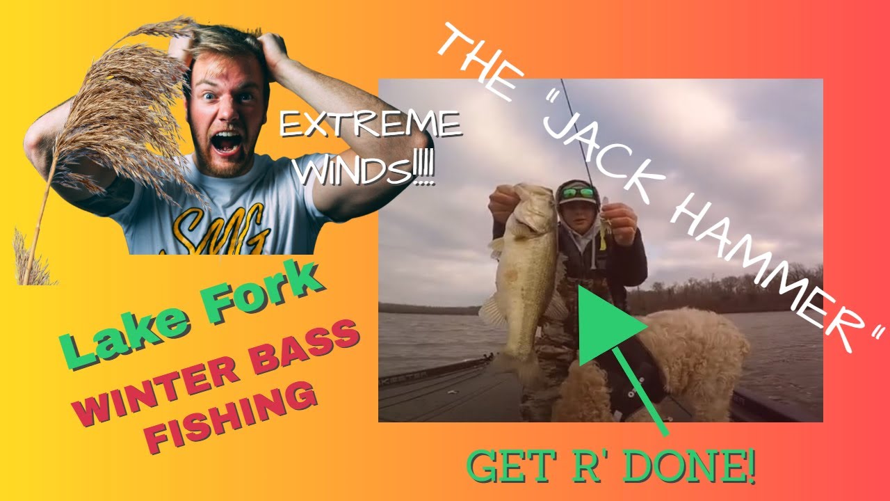 Lake Fork Winter Bass Fishing Crazy Winds - YouTube