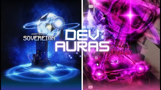 Showcasing All DEV-EXCLUSIVE And UNOBTAINABLE Auras In Sol's RNG !