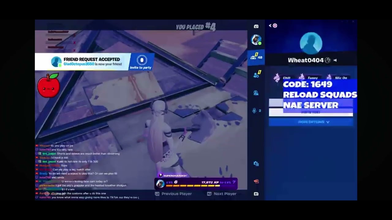 Me winning a reload scrim 😈