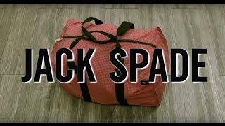 JACK SPADE x UNLOCKMEN : Packable Graph Check Duffle Bag