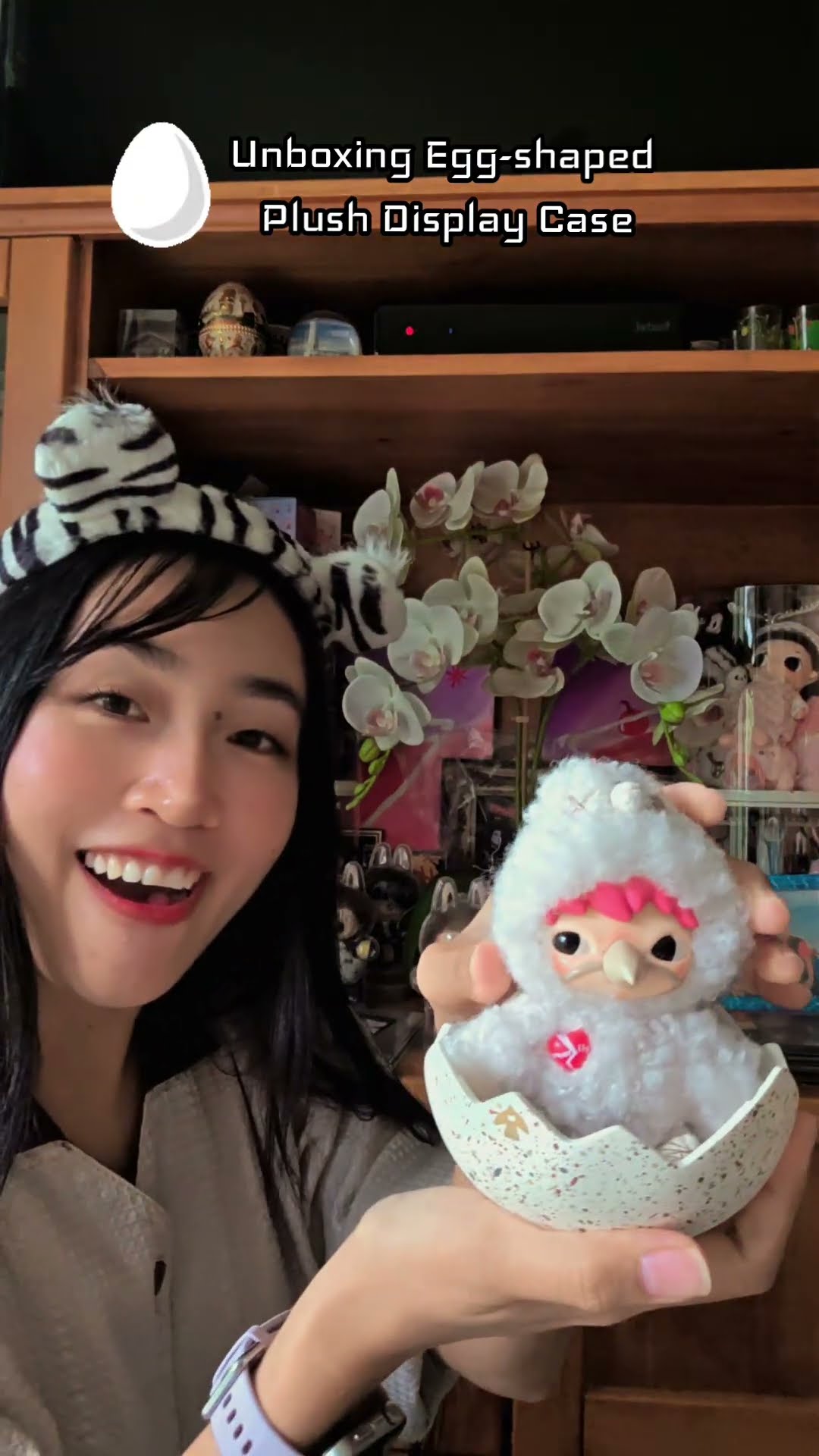 Unboxing Egg-shaped Plush Display Case for Dear Birds featuring