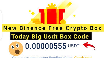 New Binence Free Crypto Box Earn with khalid & Today Big Usdt Box Code #cryptoboxusdt