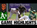 Giants vs. A's Game Highlights (8/22/21) | MLB Highlights