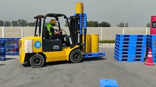 Forklift operator training.(World Skills Organization Multi Skills training Institute in Jalandhar)